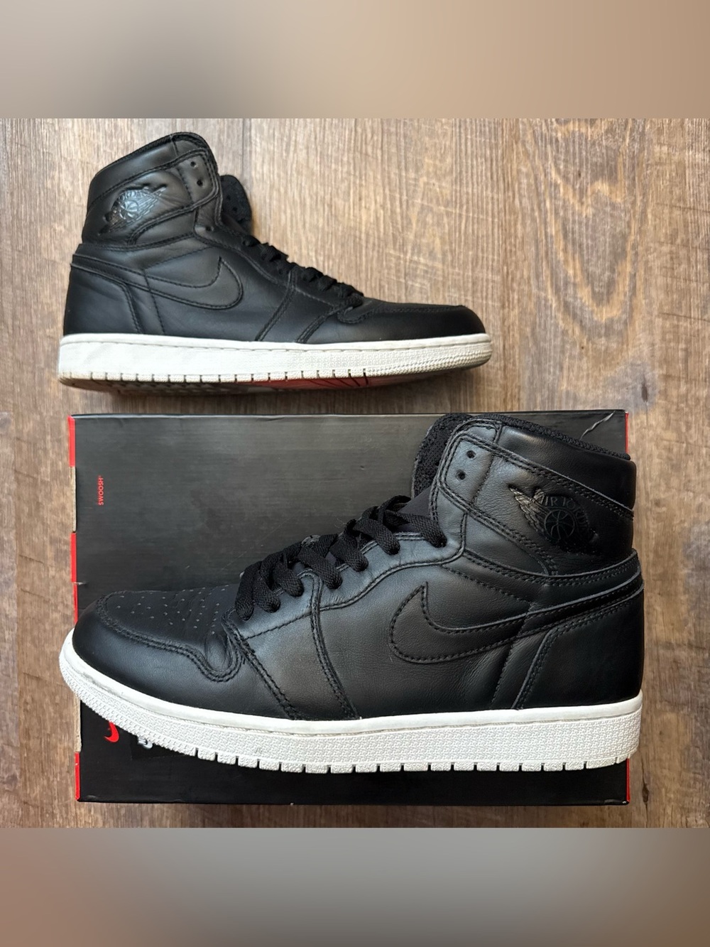 Nike Air Jordan 1 Retro High Cyber Monday Black White Size 9 Sneakers Shoes
